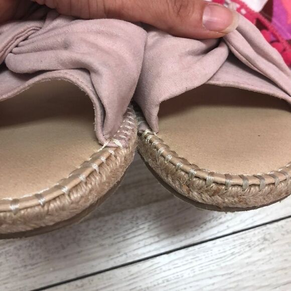 Mia Kensi blush bow slides Espadrilles size 8.5 - Picture 3 of 8